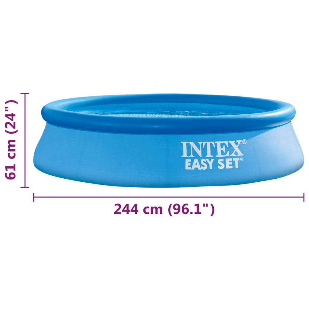 Intex Piscină Easy Set, 244x61 cm, PVC