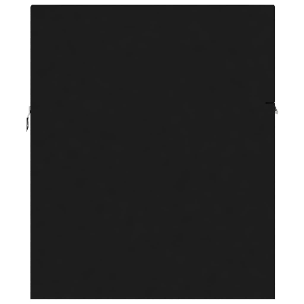 vidaXL Dulap de chiuvetă, negru, 90x38,5x46 cm, PAL