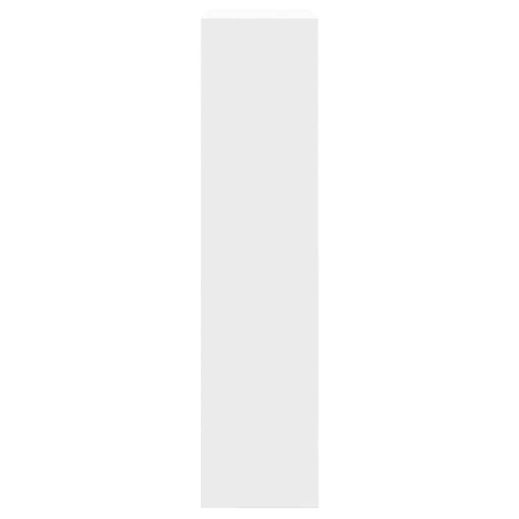 vidaXL Pantofar, alb, 60x21x87,5 cm, lemn compozit