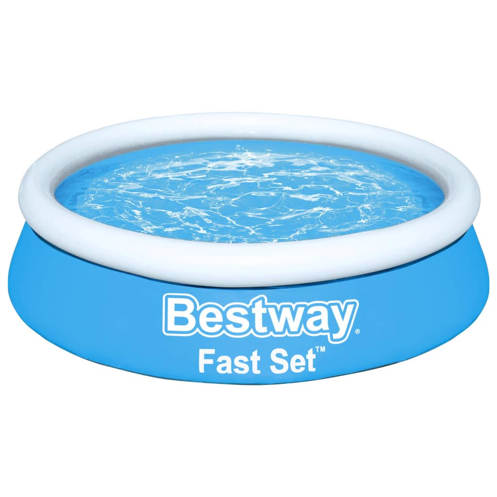 Bestway Piscina gonflabilă Fast Set, albastru, 183x51 cm, rotundă