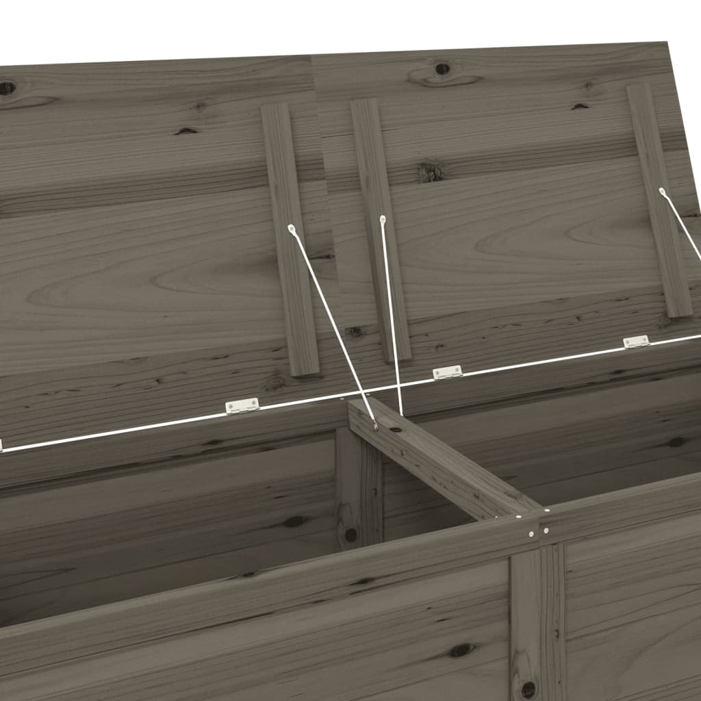 vidaXL Cutie de perne de exterior antracit 150x50x56cm lemn masiv brad