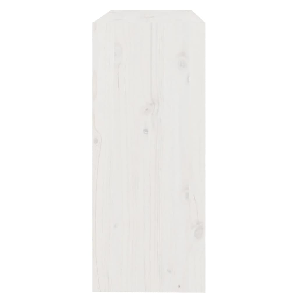 vidaXL Bibliotecă/Separator cameră alb 80x30x71,5 cm lemn masiv de pin