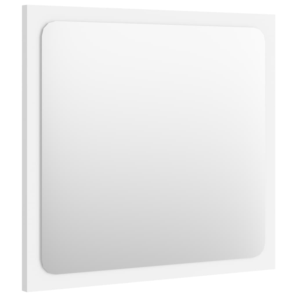 vidaXL Oglindă de baie, alb, 40x1,5x37 cm, PAL