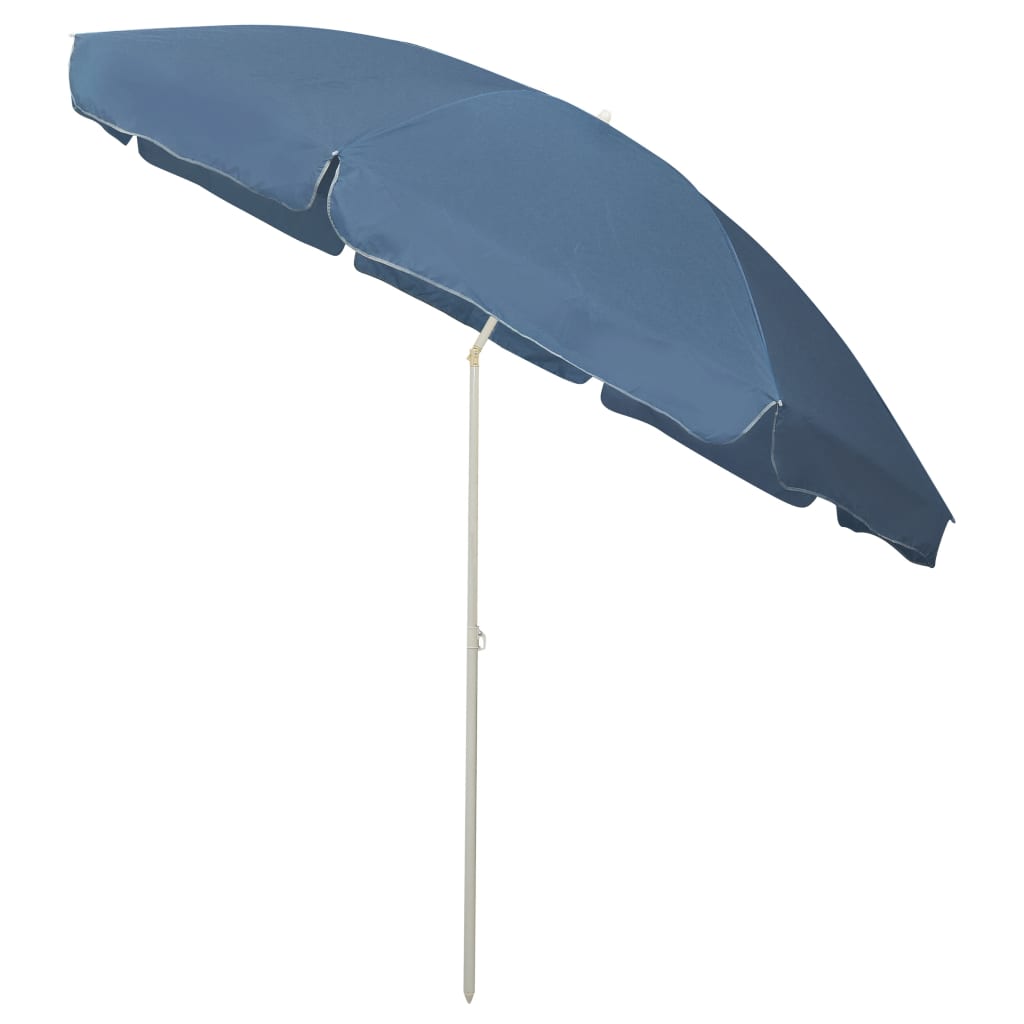vidaXL Umbrelă de plajă, albastru, 300 cm