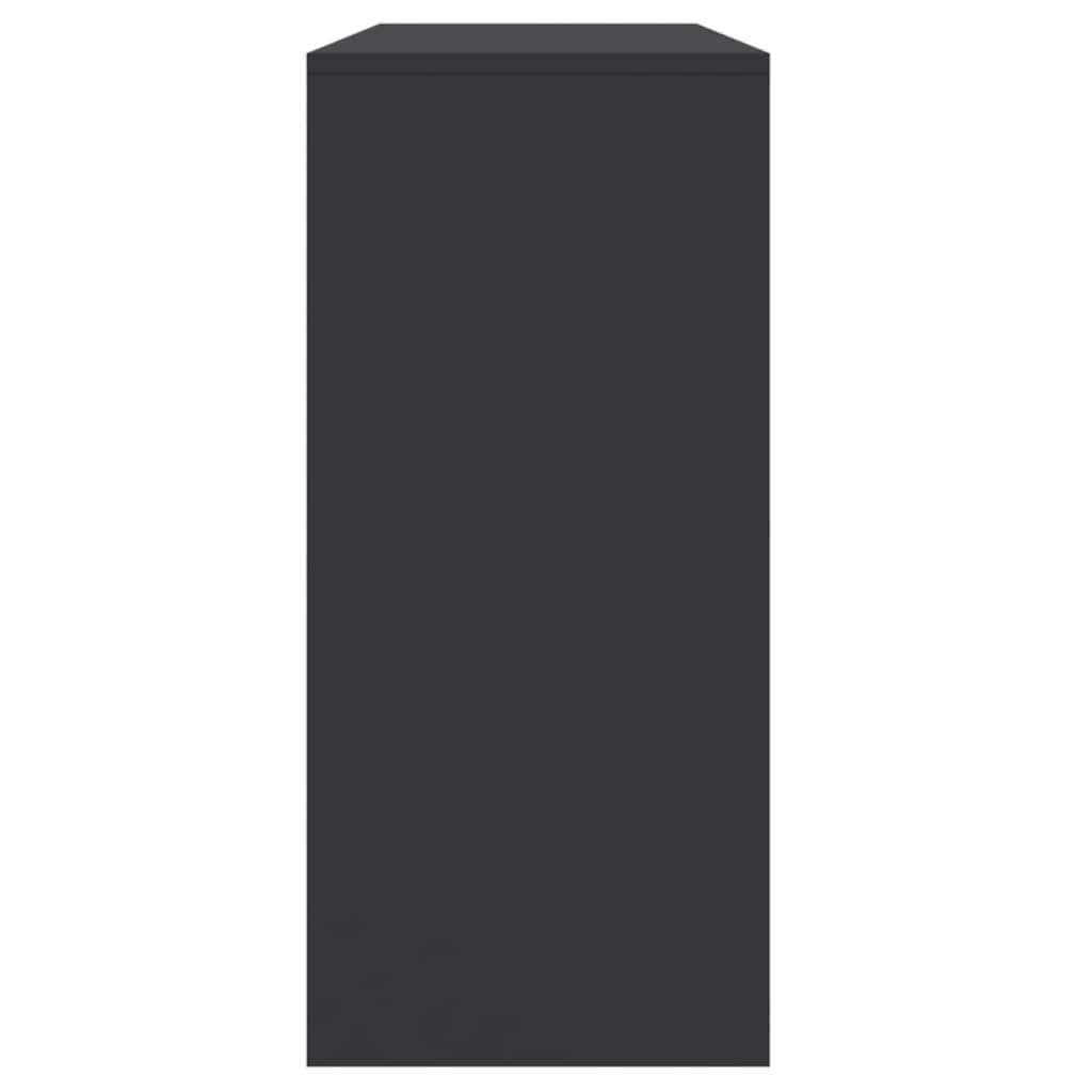 vidaXL Masă consolă, negru, 100x35x76,5 cm, PAL