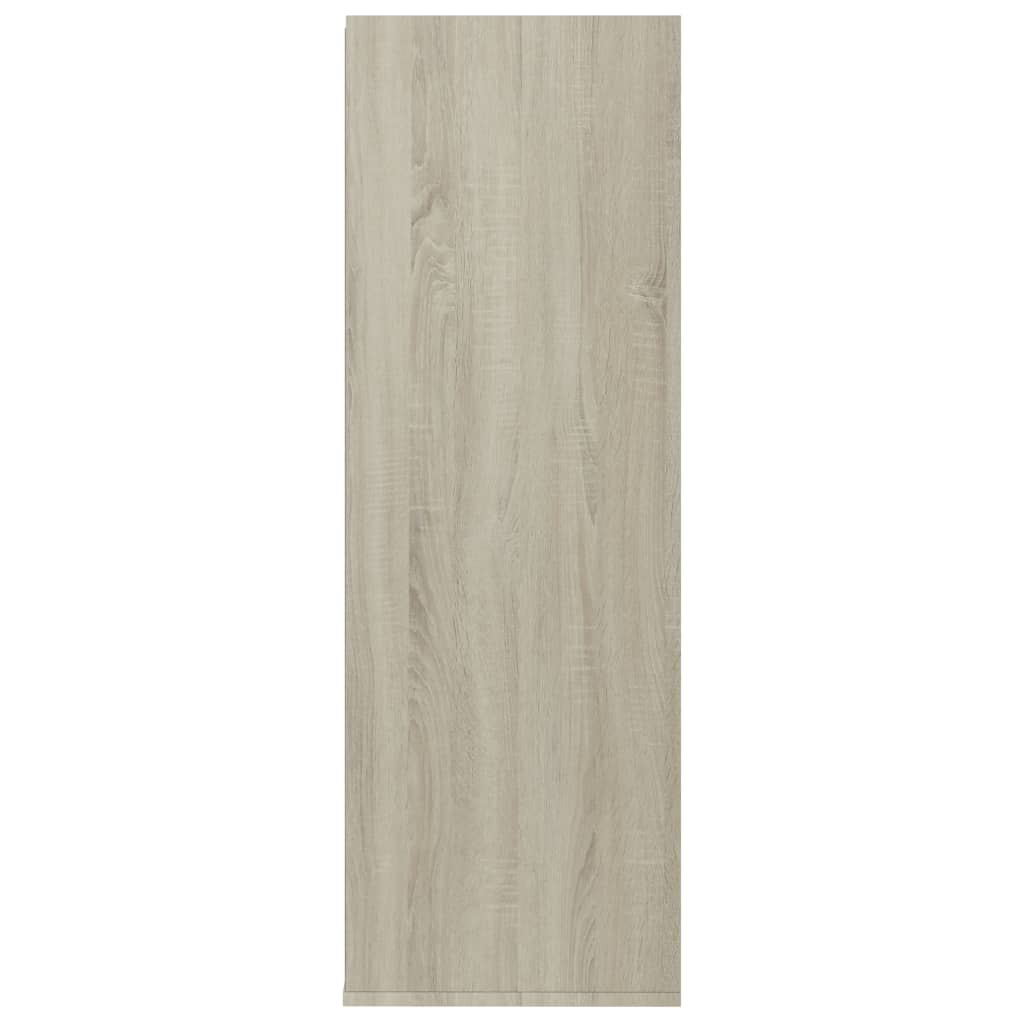 vidaXL Pantofar, alb și stejar sonoma, 54x34x100 cm, PAL