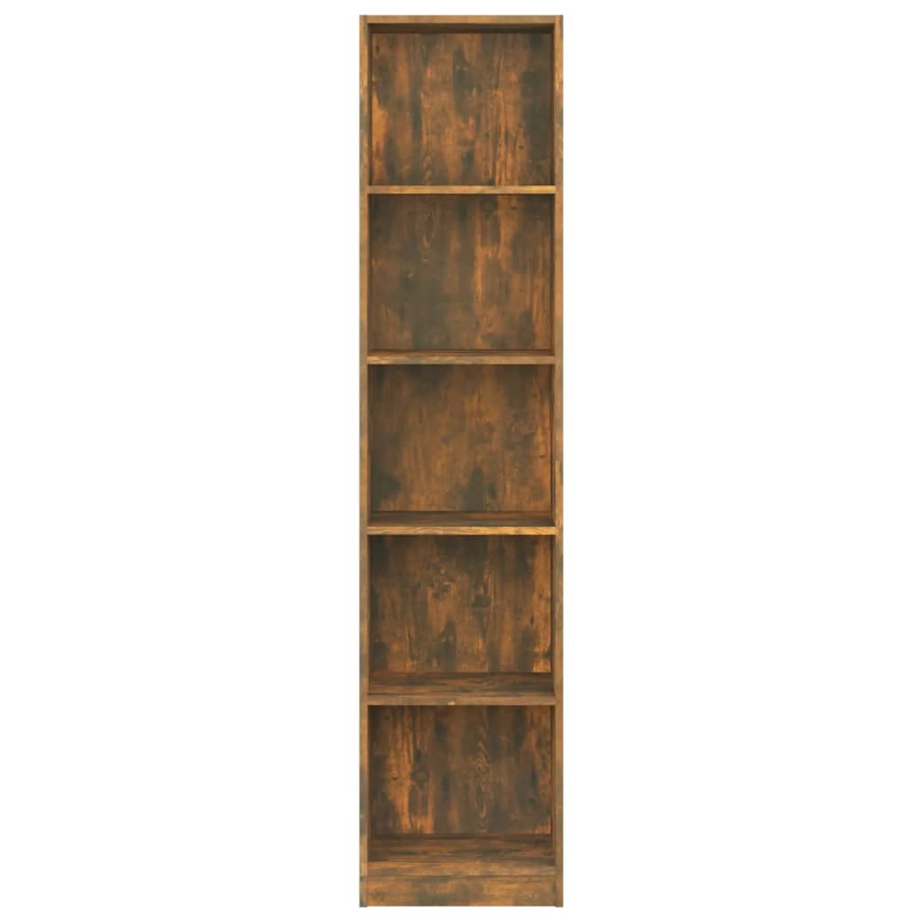 vidaXL Bibliotecă 5 niveluri stejar fumuriu 40x24x175 cm lemn compozit