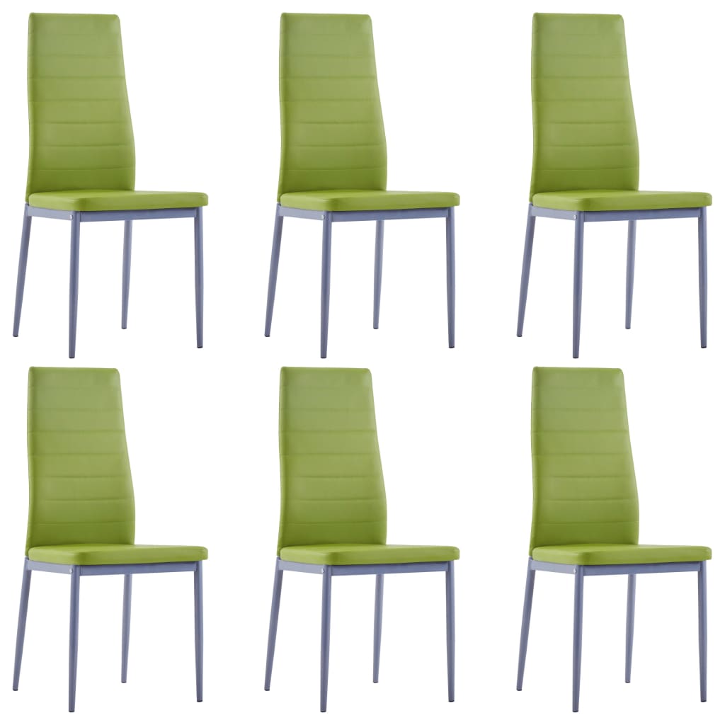 vidaXL Set mobilier de bucătărie, 7 piese, verde