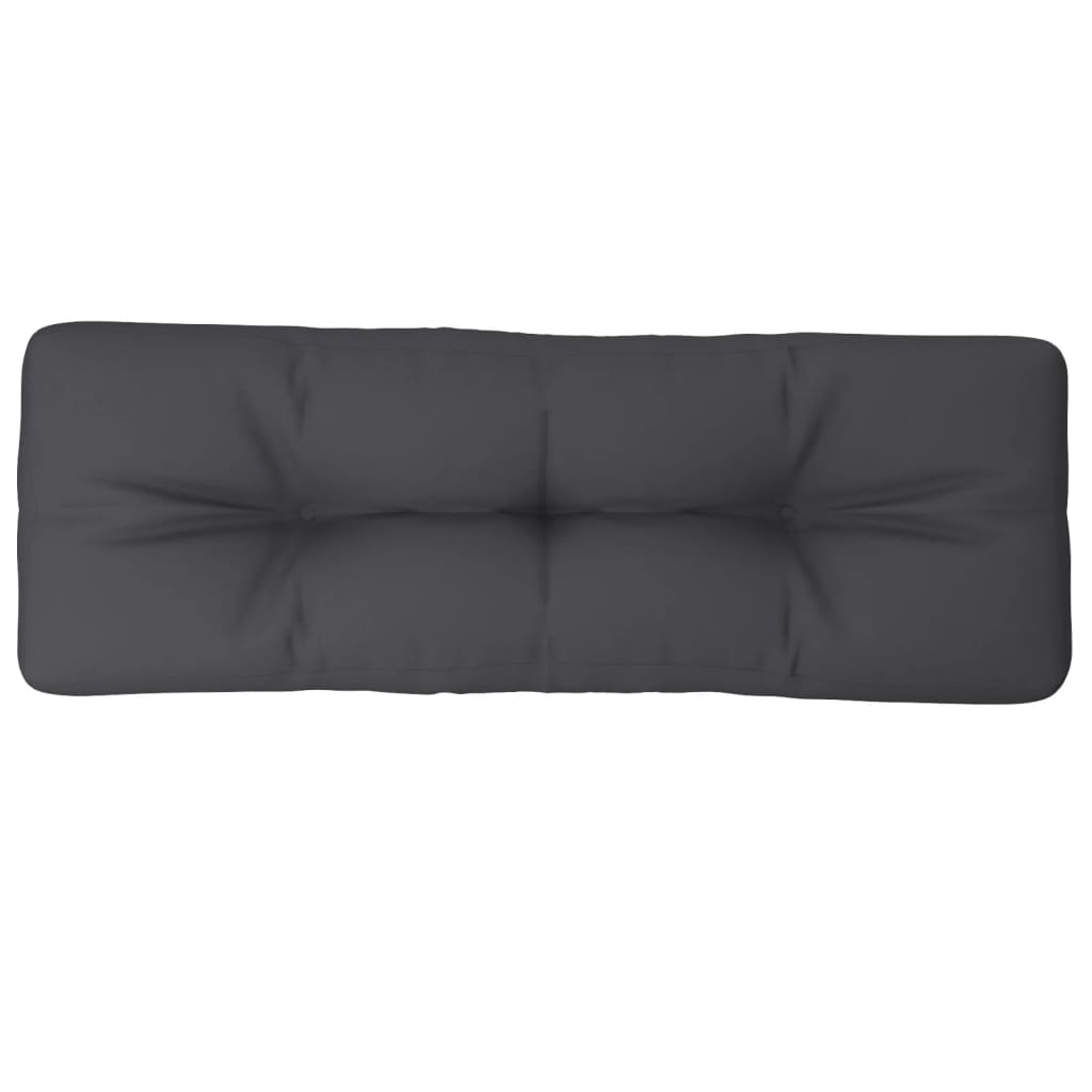 vidaXL Pernă canapea din paleți, antracit, 120 x 40 x 10 cm