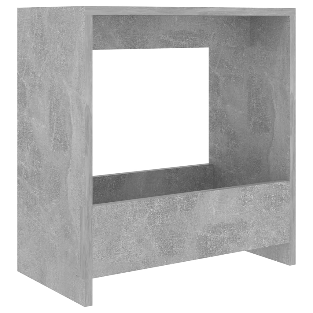 vidaXL Masă laterală, gri beton, 50x26x50 cm, PAL