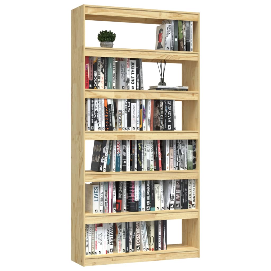 vidaXL Bibliotecă/Separator cameră, 100x30x200 cm, lemn masiv pin