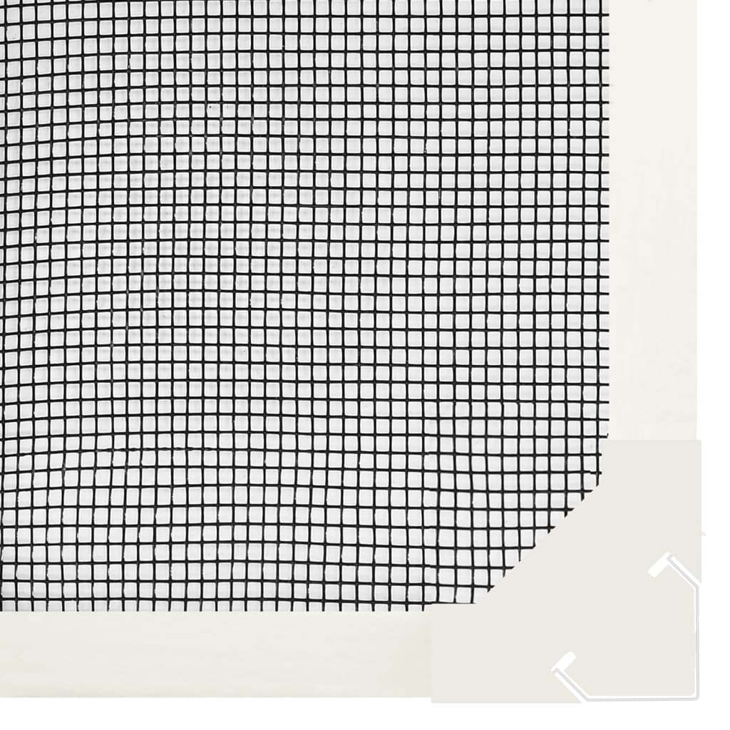 vidaXL Plasă insecte magnetică pentru ferestre, alb, 80x120 cm