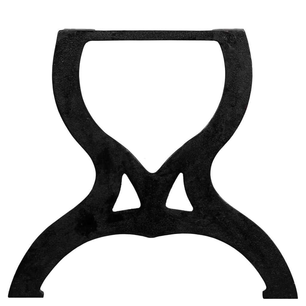 vidaXL Picioare masă de cafea 2 buc, cadru în formă de X, fontă