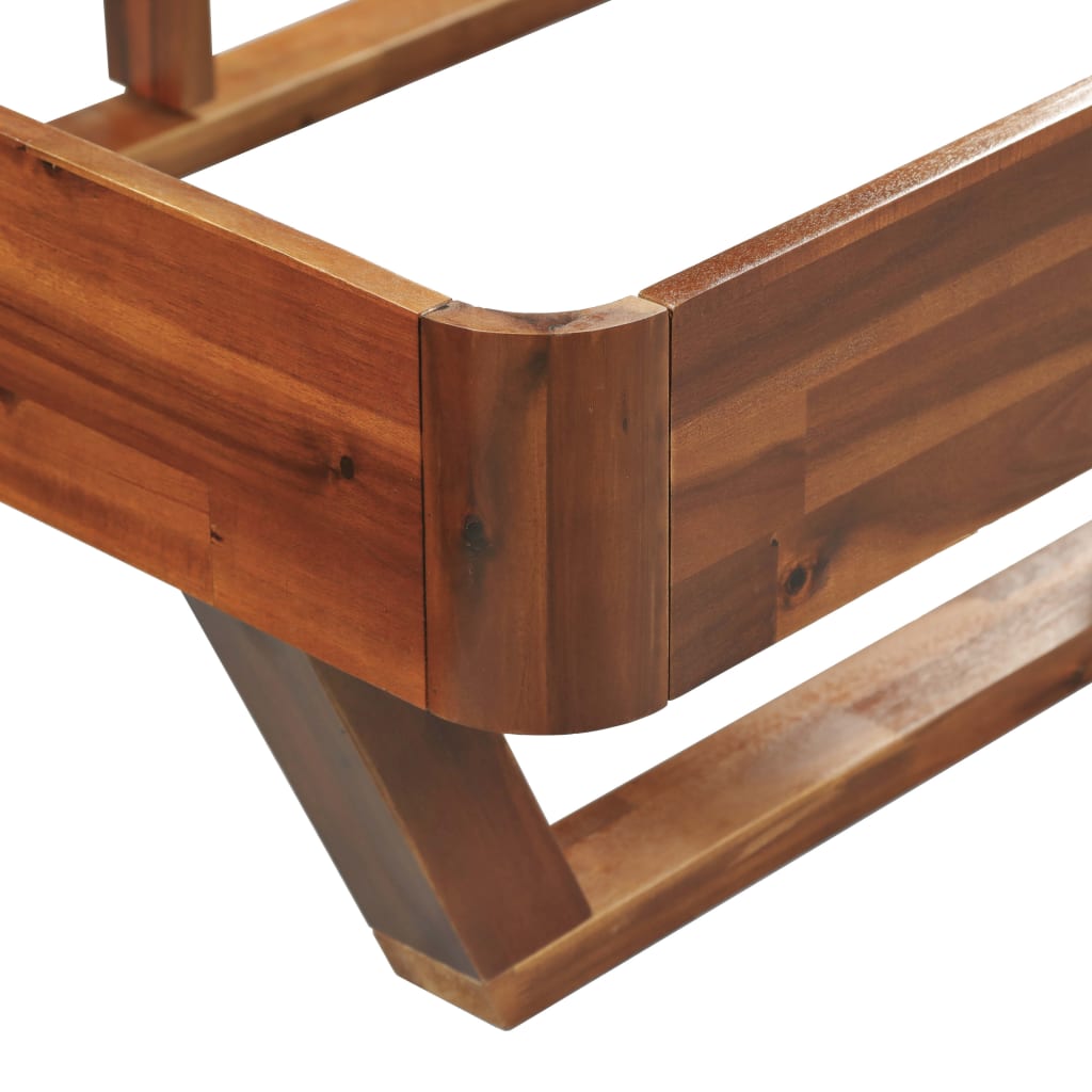 vidaXL Cadru de pat, 100x200 cm, lemn masiv de acacia