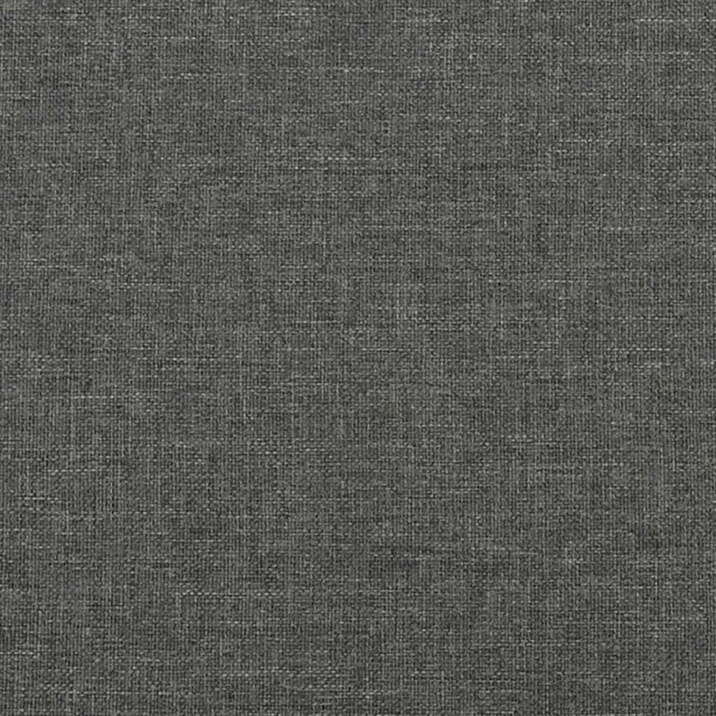 vidaXL Tăblie de pat, gri închis, 100x5x78/88 cm, textil