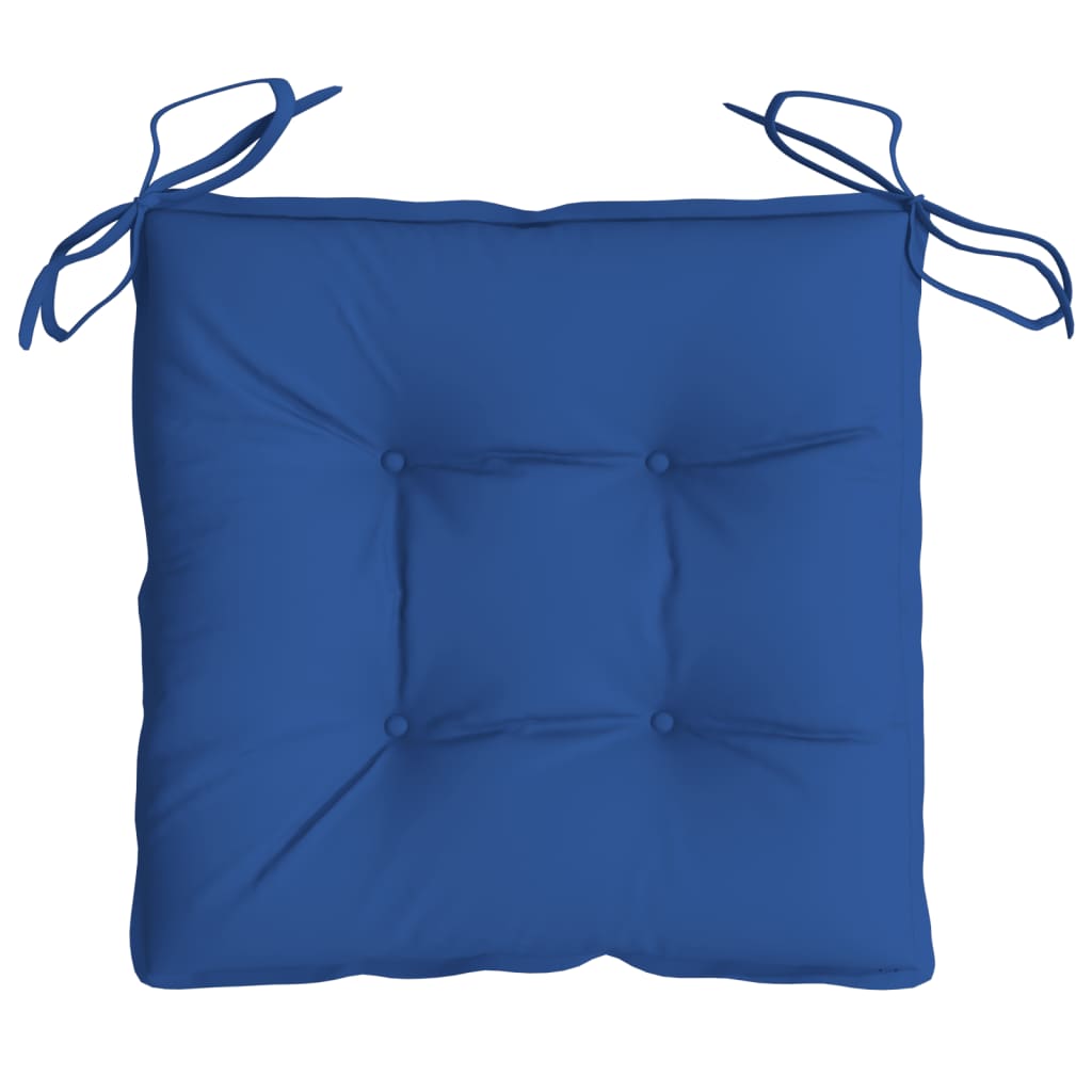 vidaXL Perne de scaun, 4 buc., albastru, 50x50x7 cm, textil oxford