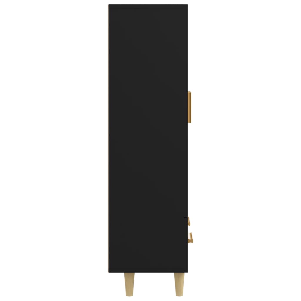 vidaXL Dulap înalt, negru, 70x31x115 cm, lemn compozit