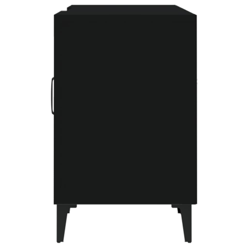 vidaXL Comodă TV, negru, 150x30x50 cm, lemn compozit