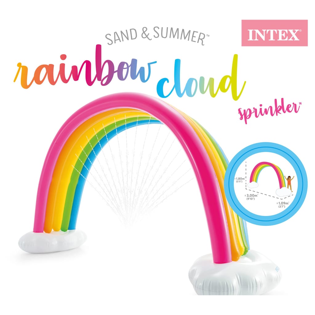 Intex Stropitoare Rainbow Cloud, multicolor, 300x109x180 cm