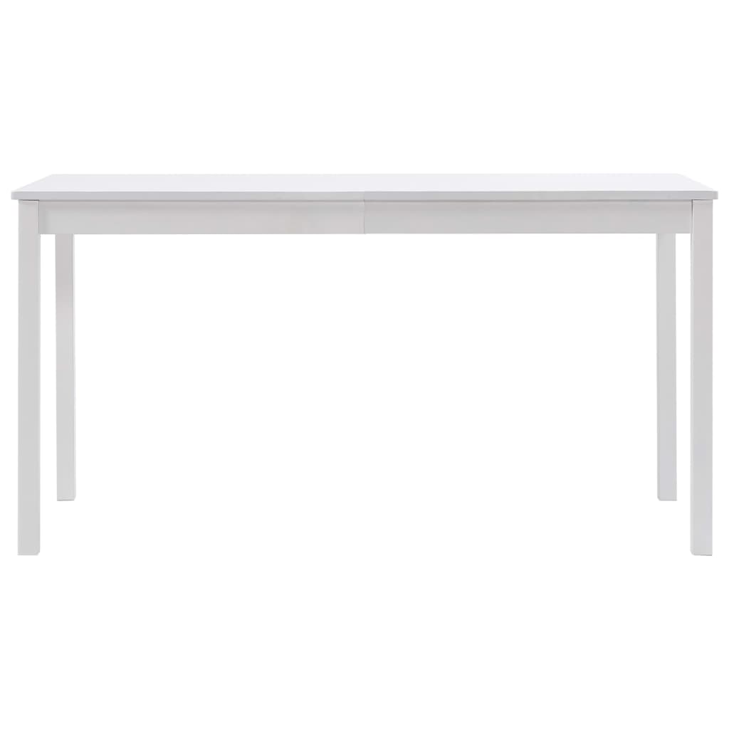 vidaXL Set mobilier de bucătărie, 7 piese, alb, lemn de pin