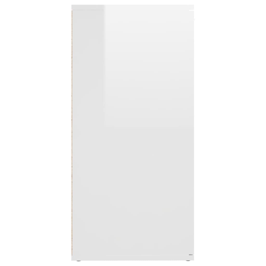 vidaXL Servantă, alb extralucios, 160x36x75 cm, lemn prelucrat