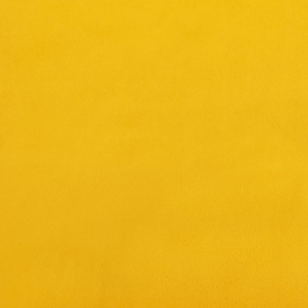 vidaXL Bancă, galben, 100x35x41 cm, catifea