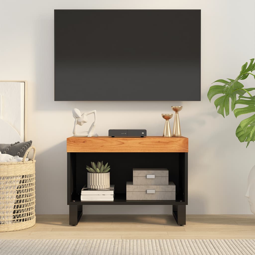 vidaXL Comodă TV, 60x33x43,5 cm, lemn masiv de acacia