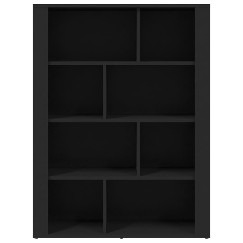 vidaXL Servantă, negru, 80x30x106 cm, lemn compozit