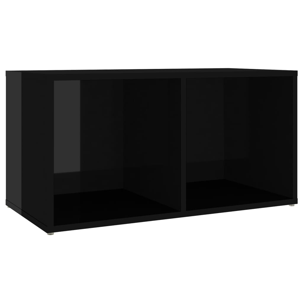 vidaXL Set de dulapuri TV, 3 piese, negru extralucios, PAL
