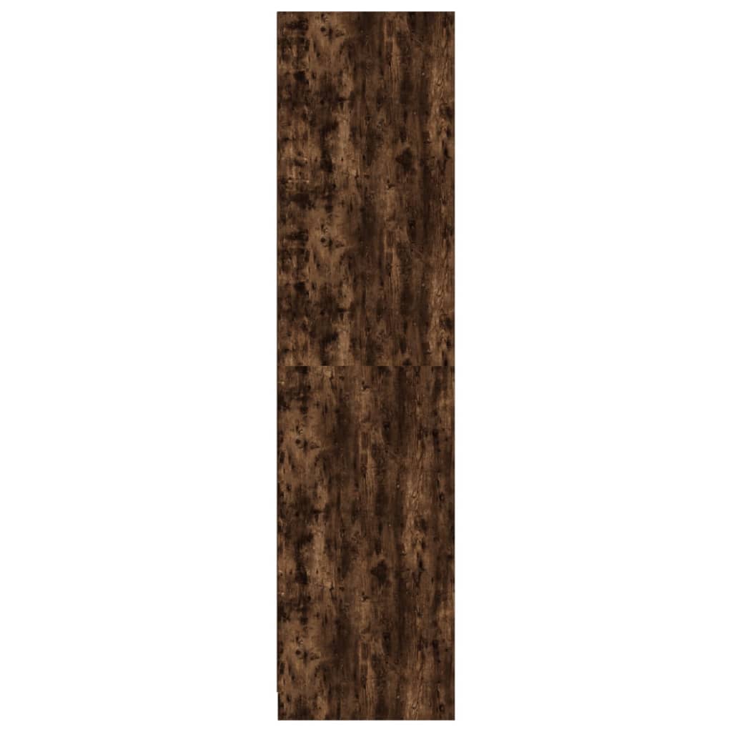 vidaXL Șifonier, stejar afumat, 100x50x200 cm, lemn prelucrat