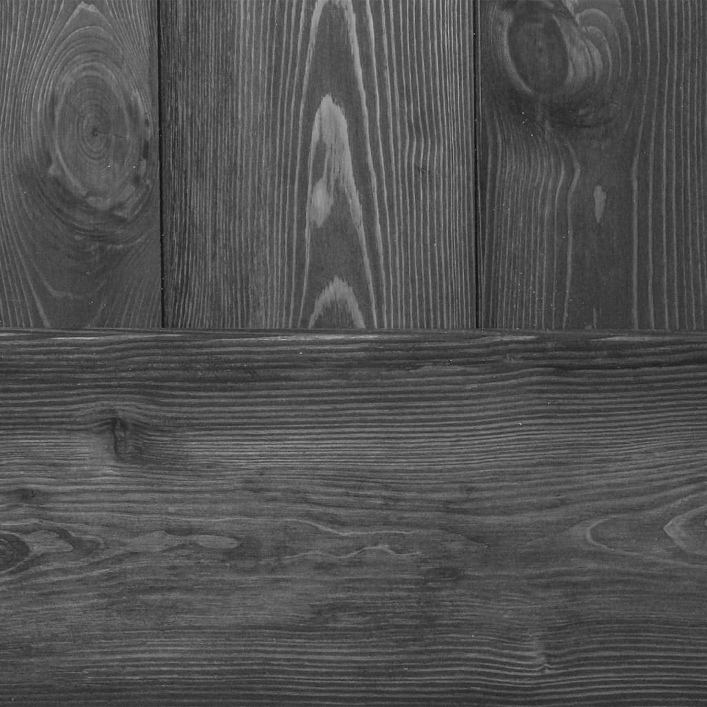 vidaXL Ușă glisantă cu set feronerie,80x210 cm,negru,lemn masiv de pin
