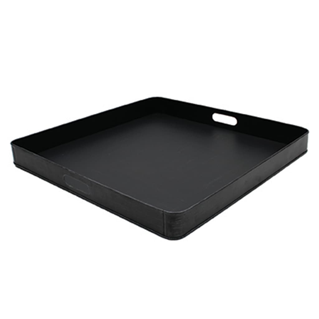 LABEL51 Tavă de servire, negru antichizat, 60x60x6 cm, L