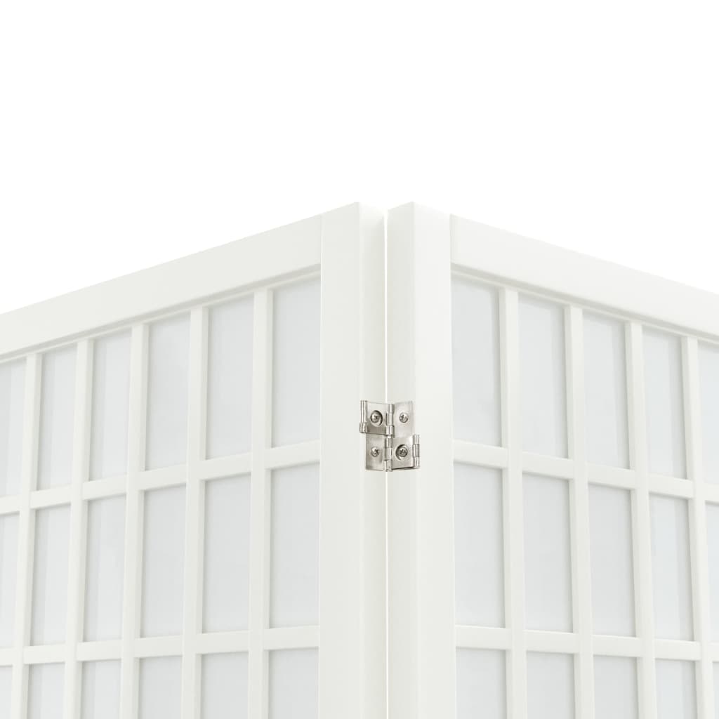 vidaXL Paravan pliabil de cameră 3 panouri alb 120x170 cm stil japonez