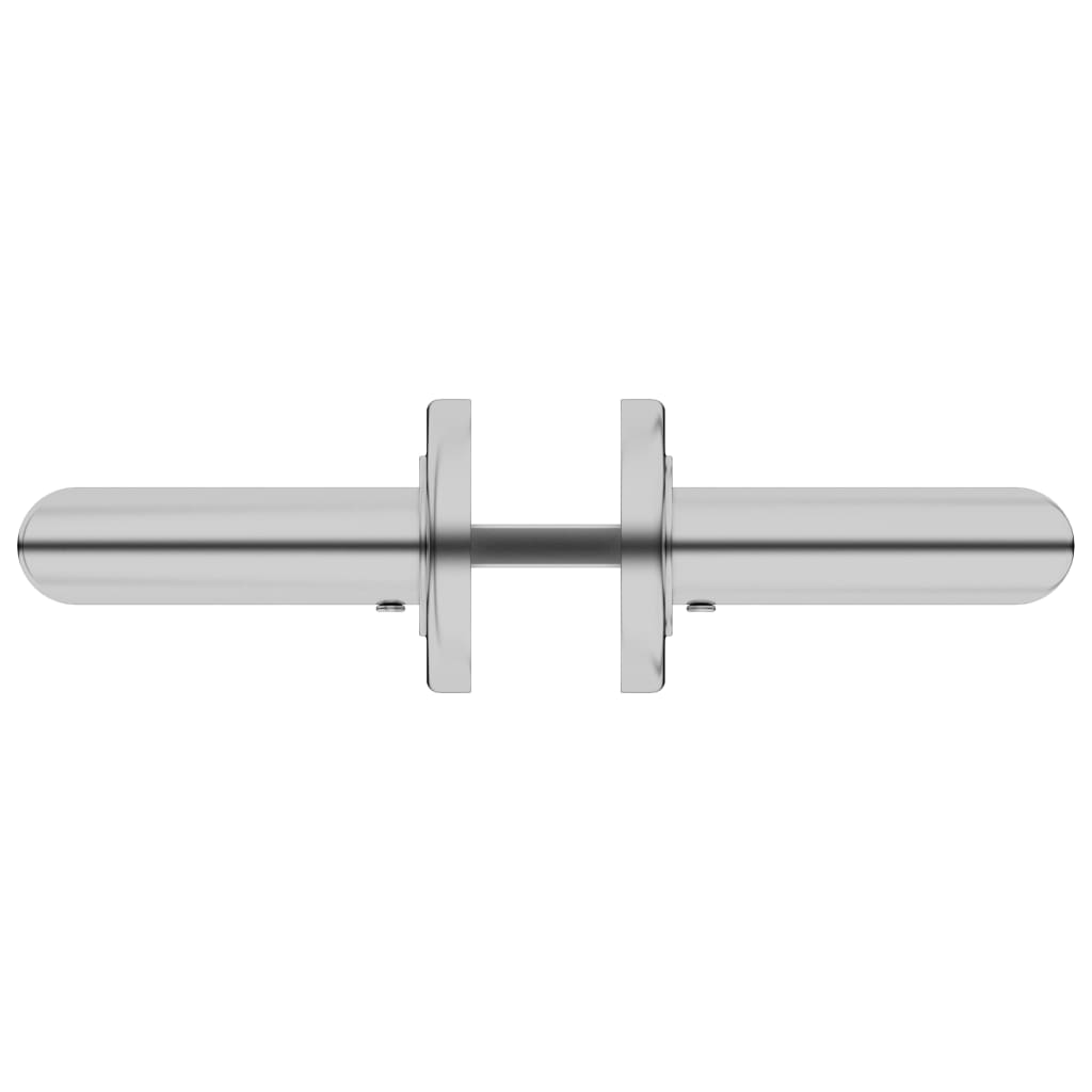 vidaXL Set mâner de ușă cu cilindru PZ, oțel inoxidabil