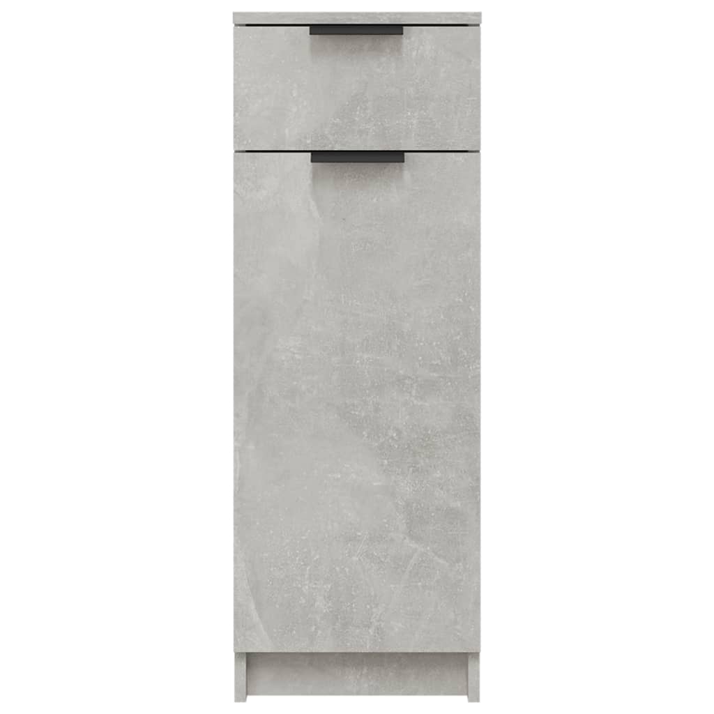 vidaXL Dulap de baie, gri beton, 32x34x90 cm, lemn compozit