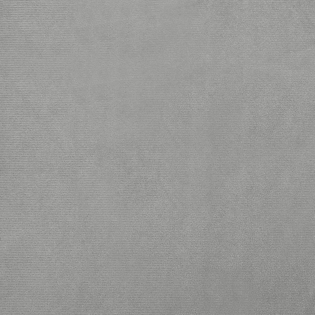 vidaXL Canapea pentru copii, gri deschis, 100x54x33 cm, catifea