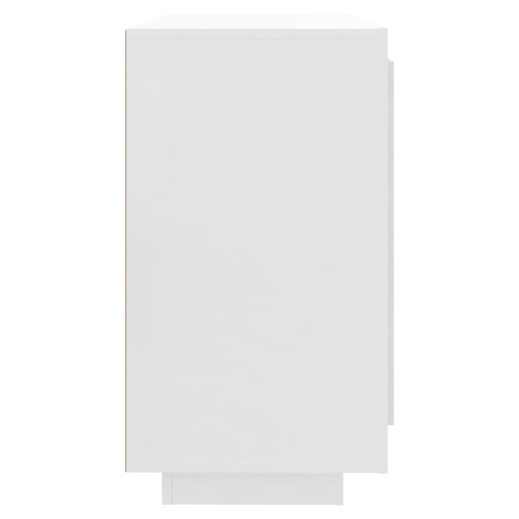 vidaXL Dulap, alb extralucios, 80x40x75 cm, lemn compozit