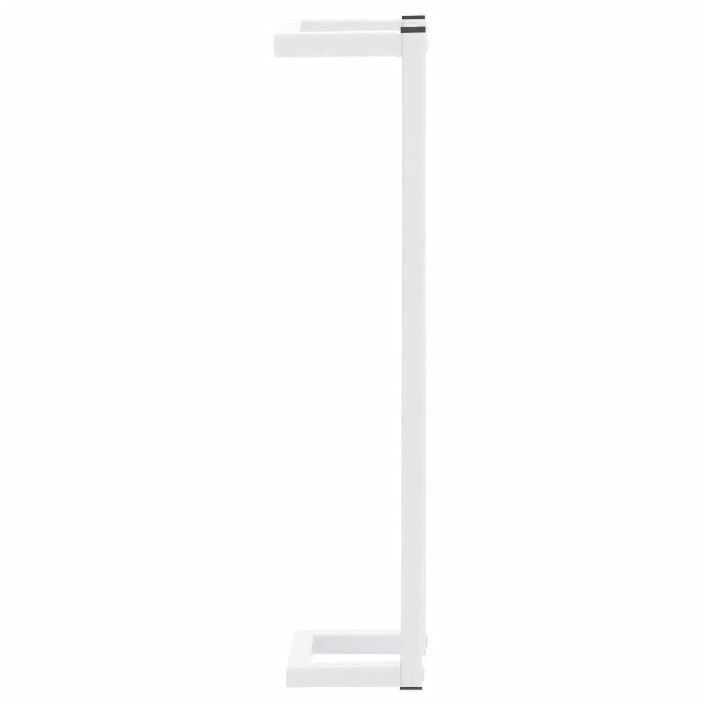 vidaXL Suport de prosoape, alb, 12,5x12,5x60 cm, oțel