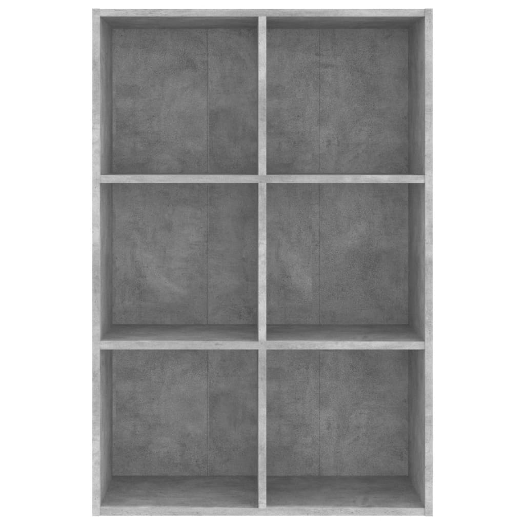 vidaXL Bibliotecă/Servantă, gri beton, 66x30x98 cm, PAL