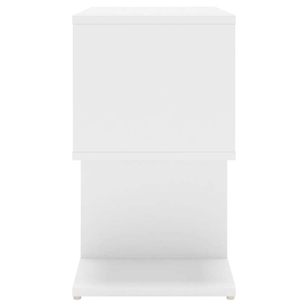 vidaXL Noptieră, alb, 50x30x51,5 cm, PAL