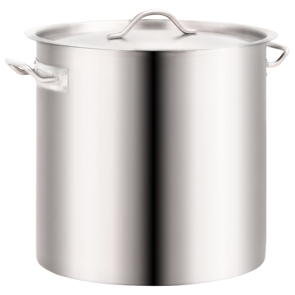 vidaXL Set oale de supă, 2 piese, 50/25 L, oțel inoxidabil