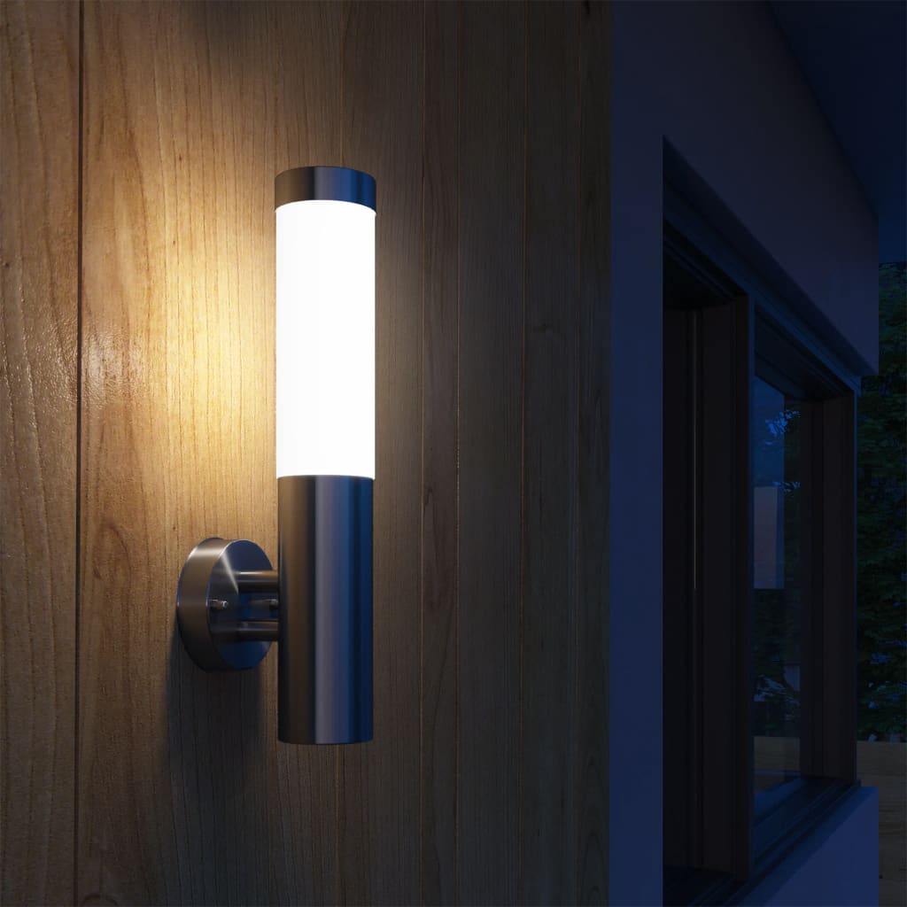 vidaXL Lampă de perete RVS pentru interior/exterior rezistentă la apă
