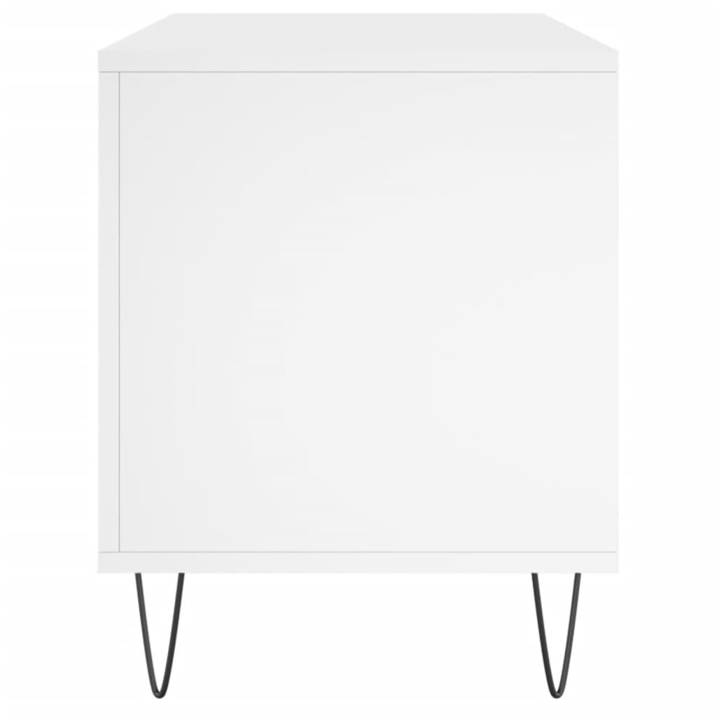 vidaXL Comodă discuri, alb, 100x38x48 cm, lemn prelucrat