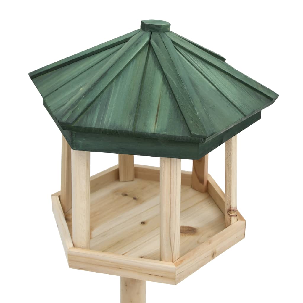 vidaXL Hrănitor pentru păsări vertical, 33x106 cm, lemn masiv de brad