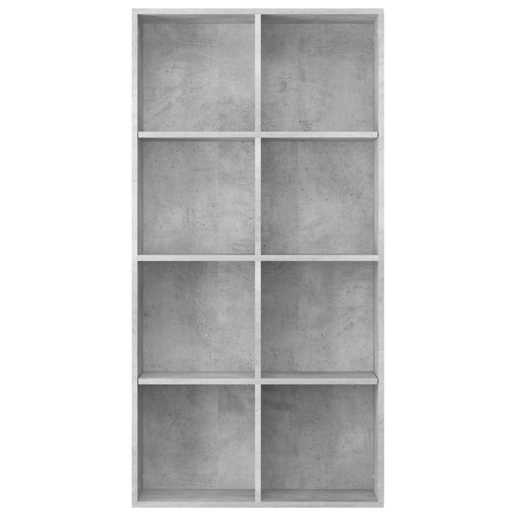 vidaXL Bibliotecă/Servantă, gri beton, 66x30x130 cm, PAL