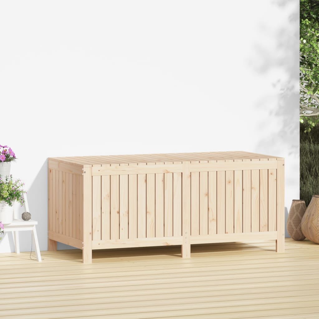 vidaXL Cutie de depozitare grădină, 147x68x64 cm, lemn masiv de pin
