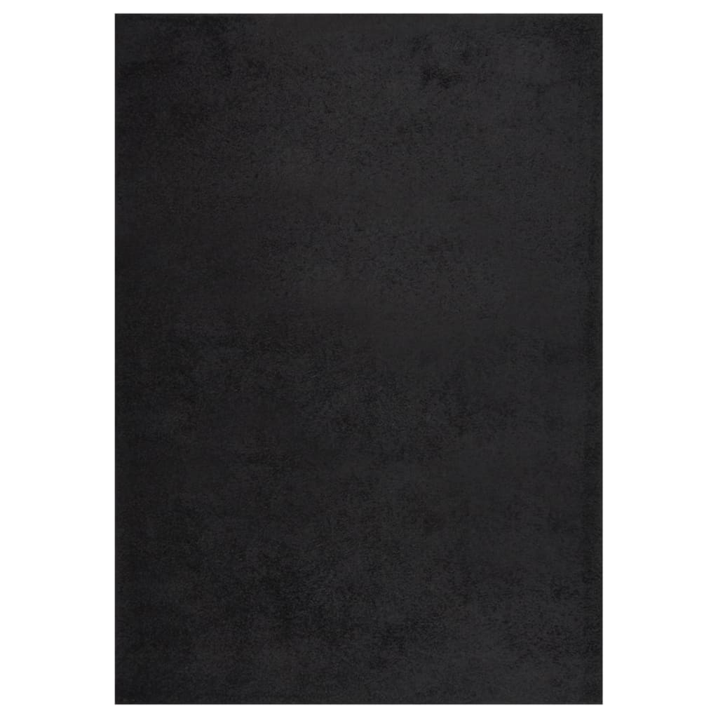 vidaXL Covor Shaggy, fir lung, negru, 120x170 cm