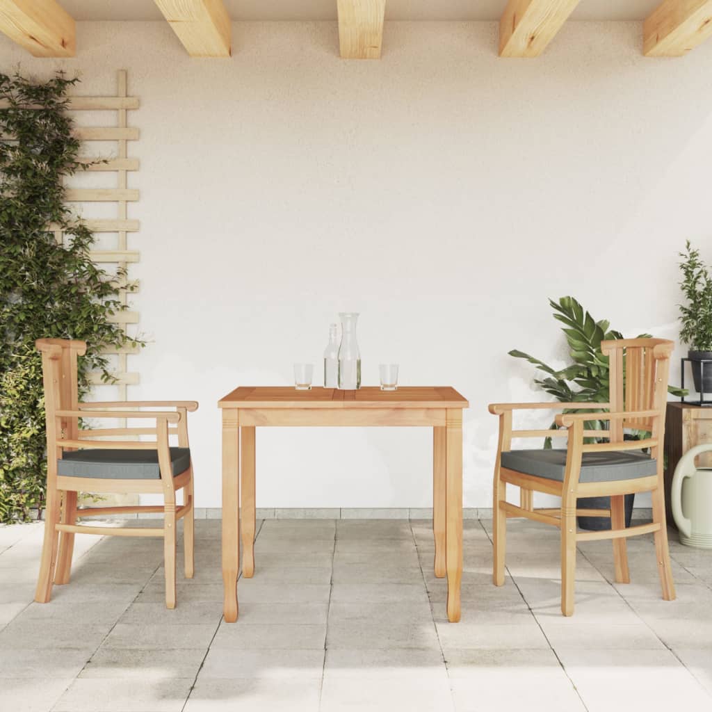 vidaXL Set mobilier pentru grădină, 3 piese, lemn masiv de tec
