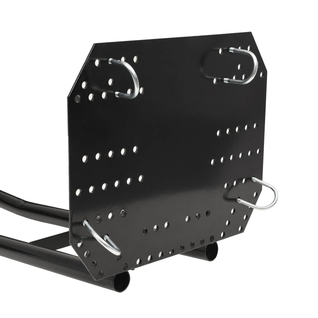 vidaXL Plug de zăpadă pentru ATV, negru, 120 x 38 cm