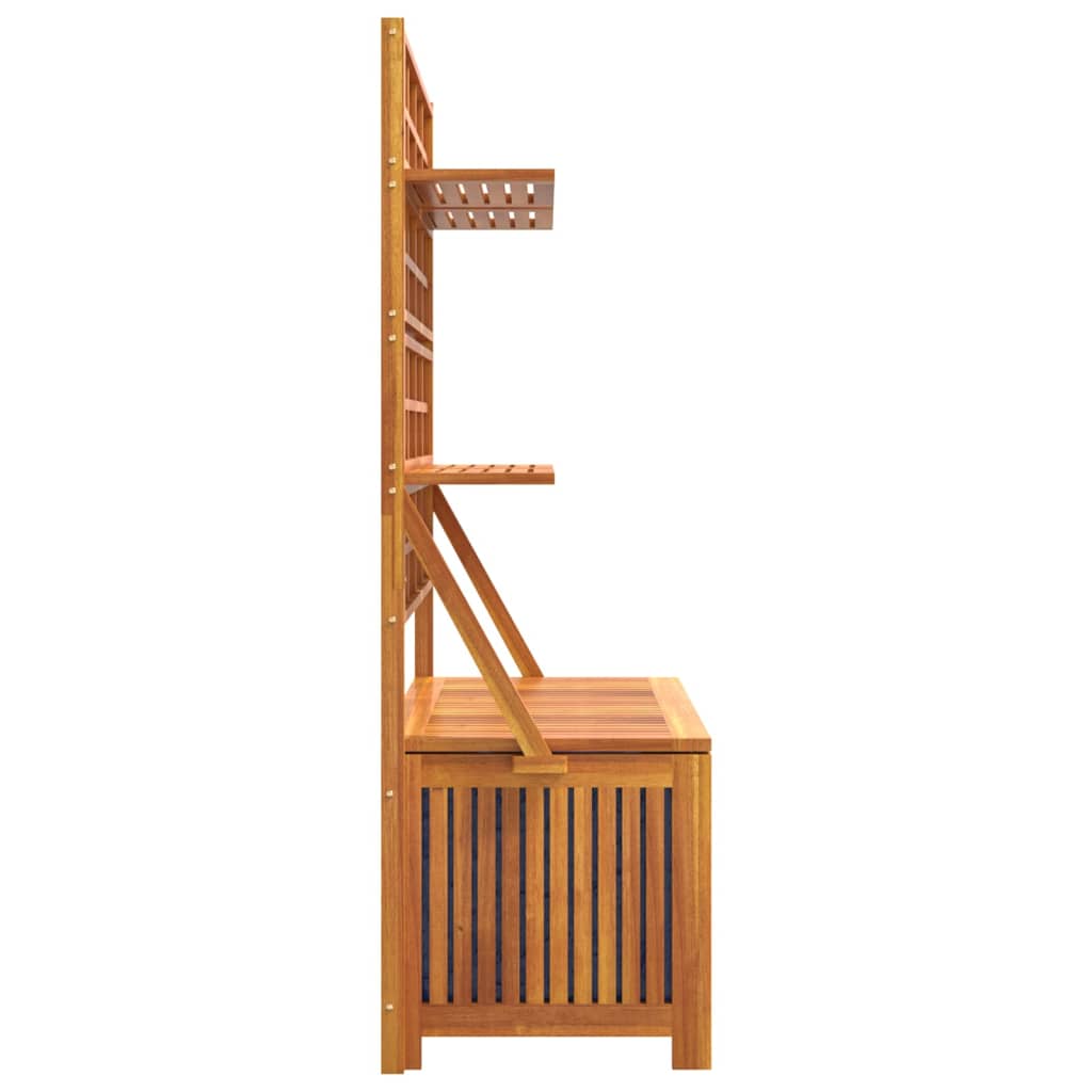 vidaXL Cutie de depozitare cu spalier, 99x50x160 cm, lemn masiv acacia